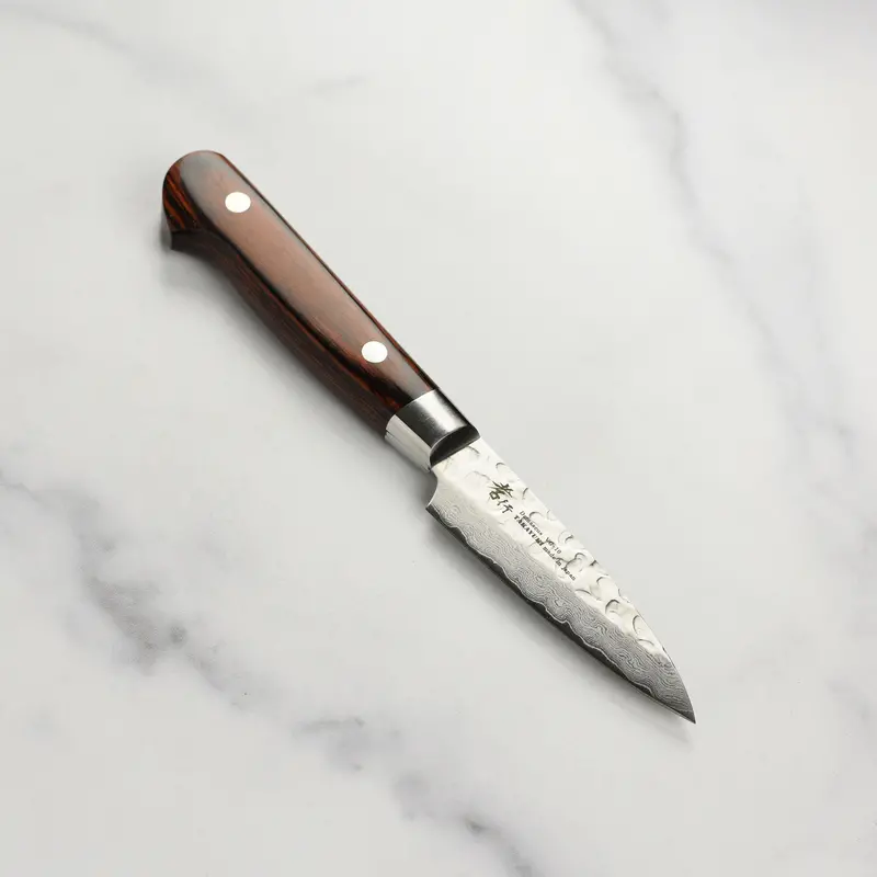 Takayuki Hammered Damascus 3.1-Inch Petty Knife – Compact Stainless Steel Utility Blade 1