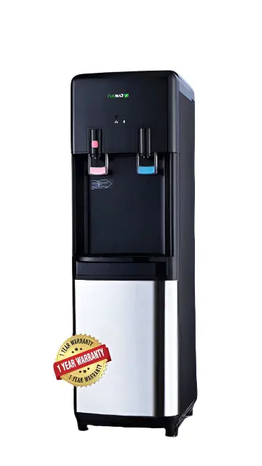 Tekmaz Countertop Water Dispenser – Dual-Temp Dispensing Unit In Silver & Matte Black 1