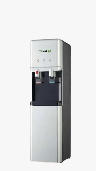 Tekmaz Freestanding Water Dispenser – Stainless Steel Tower Cooler With Hot/Cold Options, Silver 1