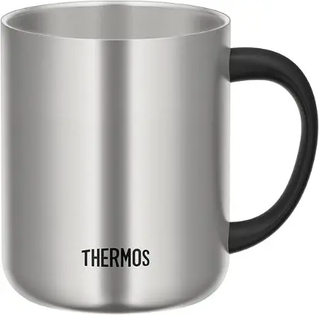 Thermos Double-Wall Vacuum Mug – 350Ml, Sleek Silver Finish 1