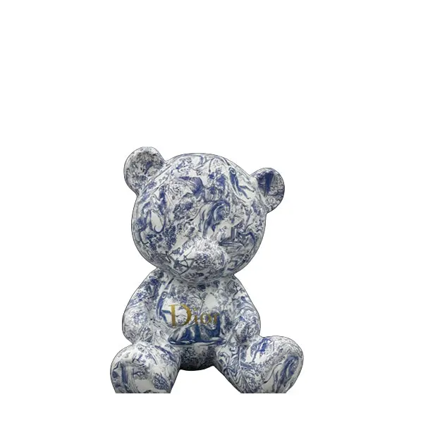 Toile De Jouy Teddy Pop – Naor’S Vintage-Inspired Plush Bear 1