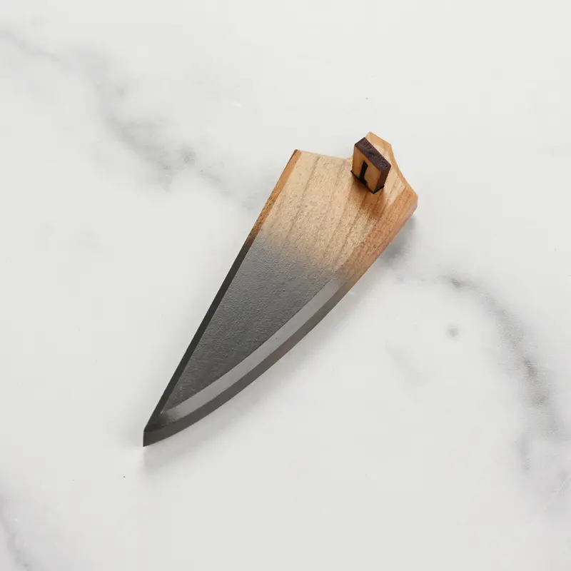 Town Cutler Exo Blue Wooden Saya For 3-Inch Paring Knife 1