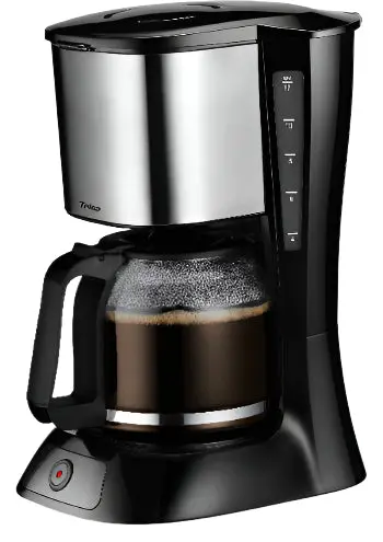 Trisa Perfect Coffee 12-Cup Filter Machine – 900W, Compact Black Design 1