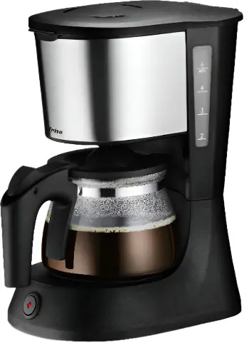 Trisa Perfect Coffee 6 Filter Machine – 600W Drip Brewer With Auto-Shutoff, Matte Black 1