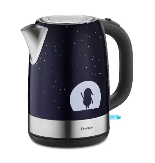 Trisa X-Mas Nights Electric Kettle – 1.7L Capacity, 2200W Fast-Boil Stainless Steel Model 1