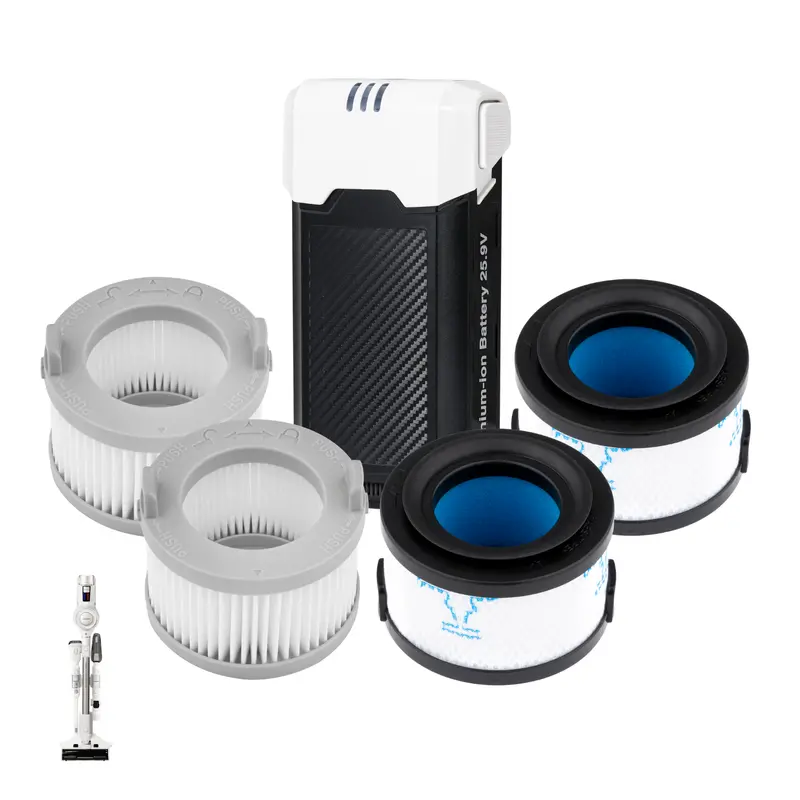 Vacuum Maintenance Bundle: Filters + Battery For Cvc-A1410W (Cvcsp-A1412Mus) 1