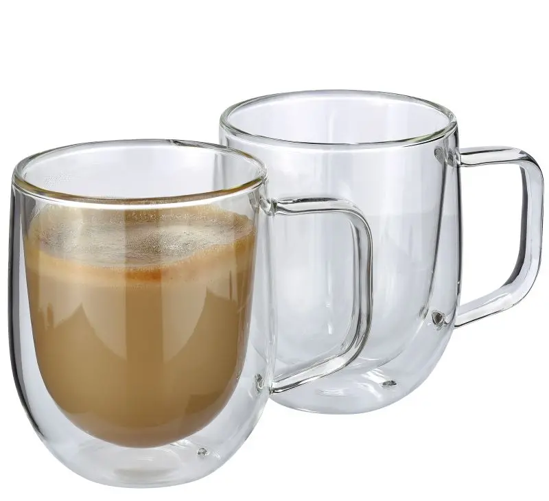 Veneto Milk Coffee Glass Set – 2 X 250 Ml Heat-Resistant Tumblers 1