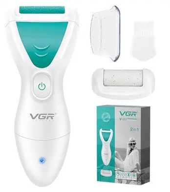 Vgr Electric Callus Remover – Rechargeable, Precision Rotating Head, Skin-Safe Design 1