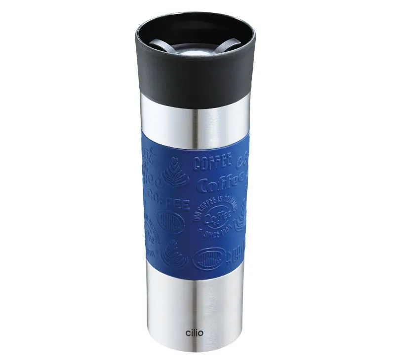 Viaggio 500 Ml Blue Double-Wall Stainless Steel Travel Cup 1
