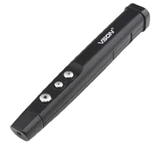 Vson Professional Laser Pointer — Precision Red Beam, Ergonomic Black Housing 1