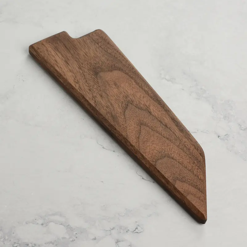 Walnut Magnetic Knife Saya For 7-Inch Bunka Chef Knife 1
