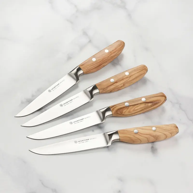 Wüsthof Amici 4-Piece Stainless Steel Steak Knife Set 1