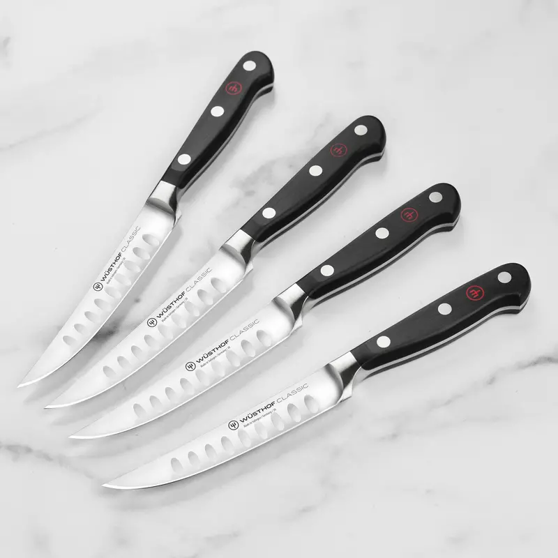 Wusthof Classic 4-Piece Hollow-Edge Steak Knife Set 1