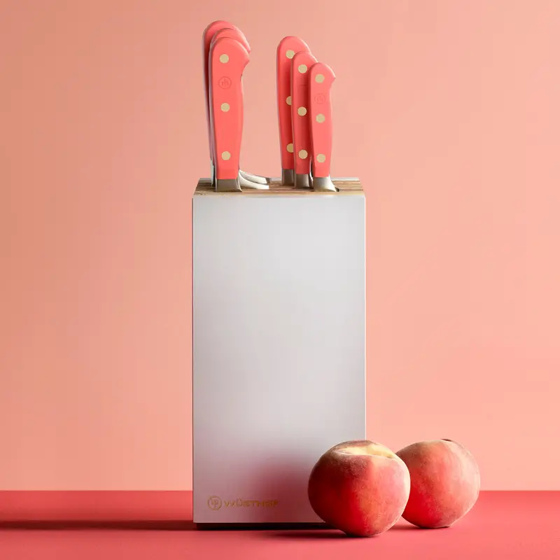 Wusthof Classic Coral Peach 8-Piece Knife Block Set 1