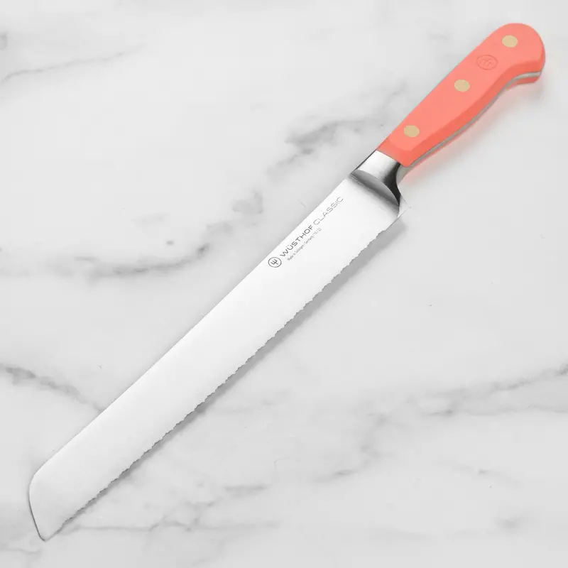 Wusthof Classic Coral Peach 9-Inch Double-Serrated Bread Knife 1