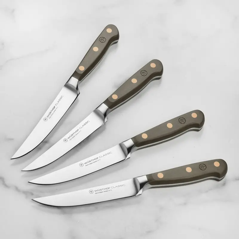 Wüsthof Classic Velvet Oyster 4-Piece Steak Knife Set 1