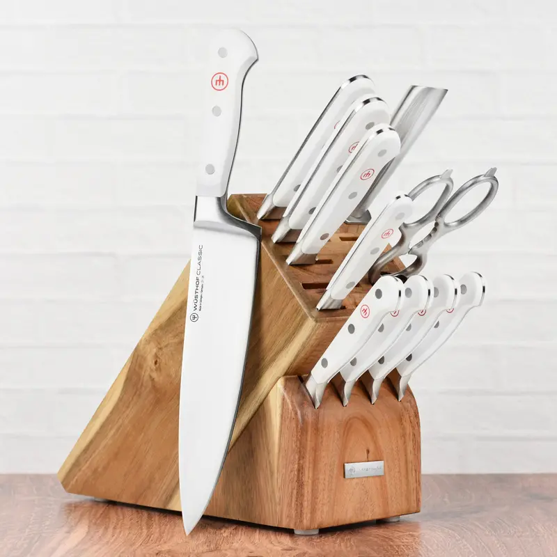 Wüsthof Classic White 12-Piece Knife Block Set 1