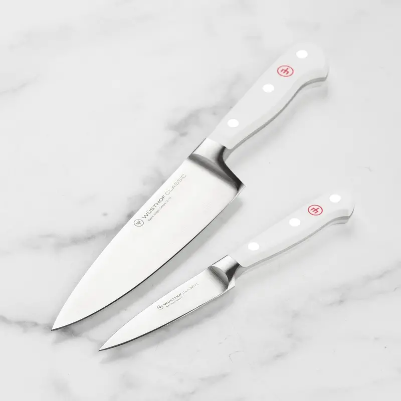 Wüsthof Classic White 2-Piece Prep Knife Set 1