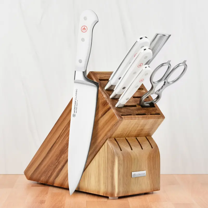 Wüsthof Classic White 7-Piece Knife Block Set 1
