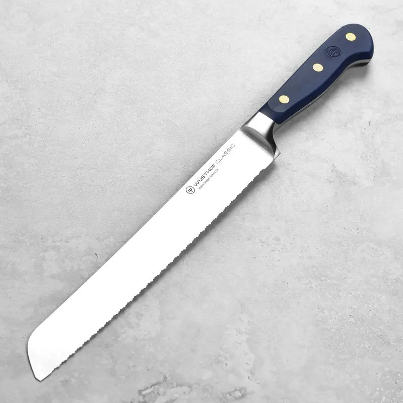 Wusthof Classic Wild Blueberry 9-Inch Double-Serrated Bread Knife – Effortless Slicing 1