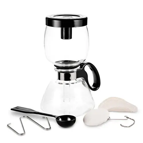 Yama 5-Cup Stovetop Siphon Coffee Maker (15 Oz) 1
