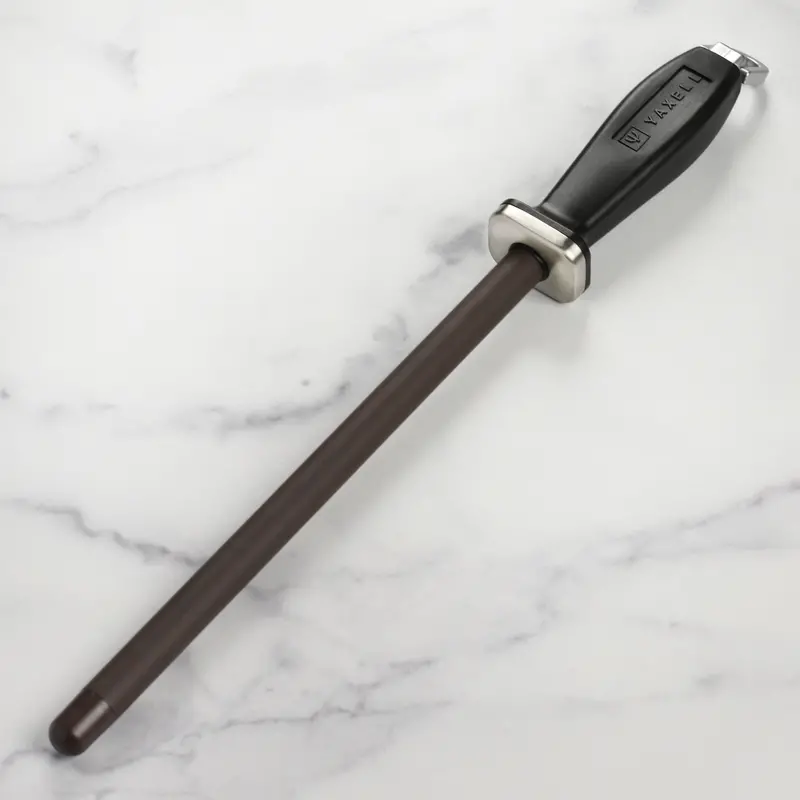 Yaxell 10.5-Inch Reinforced Ceramic Honing Rod – Black Finish 1