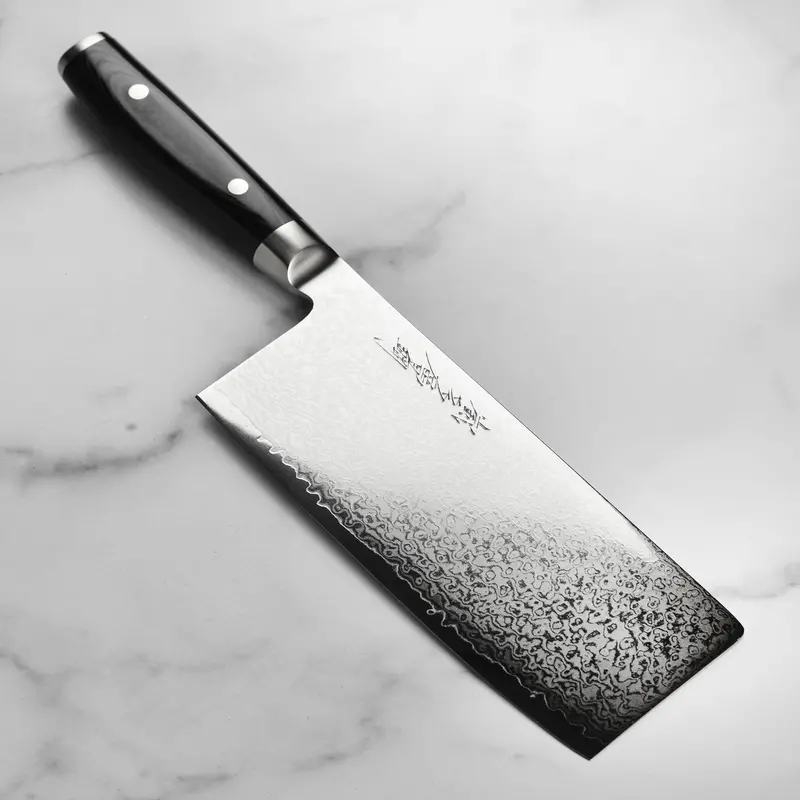 Yaxell Ran Plus 7-Inch Chinese Chef Knife – Wide Blade, All-Purpose Use 1