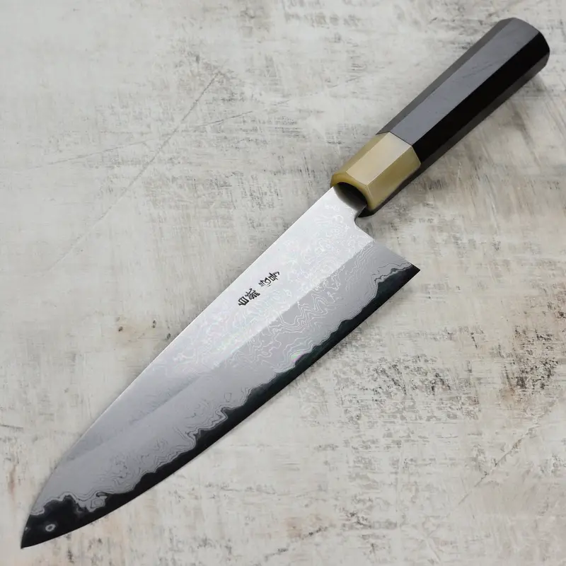 Yoshikazu Tanaka Shirogami #1 Damascus Gyuto – 9.4" Traditional Japanese Chef’S Knife 1