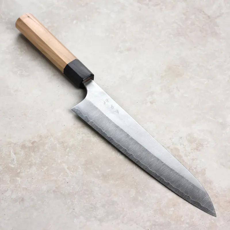 Yoshimi Kato Ginsan Gyuto – 8.25" Nashiji Stainless-Clad Sg2 Chef’S Knife 1