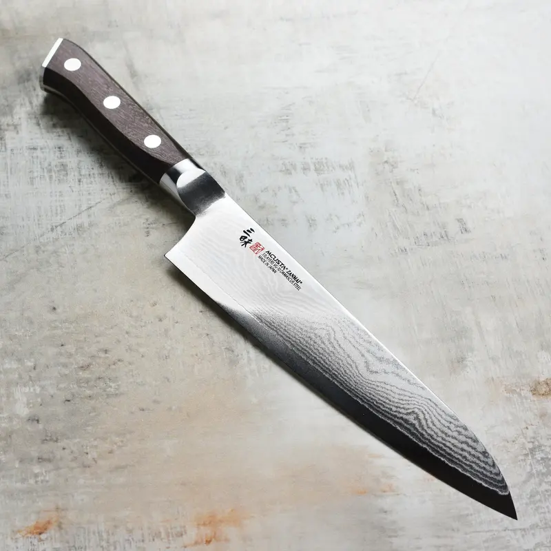 Zanmai Classic Damascus Gyuto Chef'S Knife – 8.25" Ironwood Handle 1