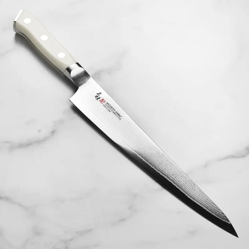 Zanmai Classic Damascus Sujihiki Knife – 9.4" Corian Handle 1