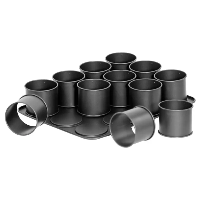 Zenker 12-Cavity Mini Flan Mould Tray – Creative Baking Kit - 7402 1