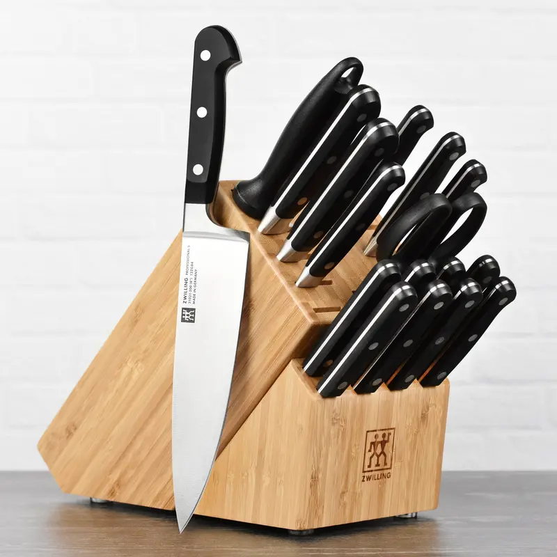 Zwilling Professional S 18-Piece Knife Block Set With Stamped Steak Knives 1