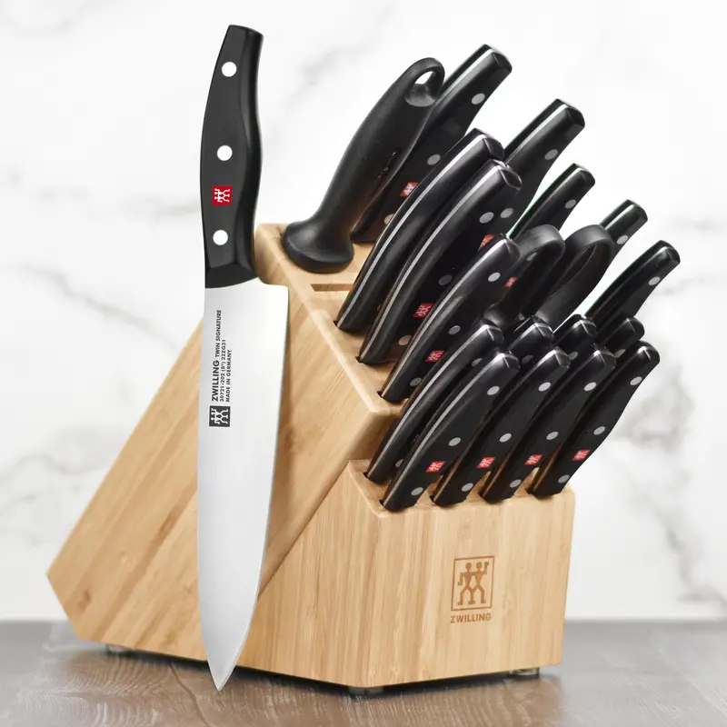 Zwilling Twin Signature 20-Piece Forged Knife Block Set 1